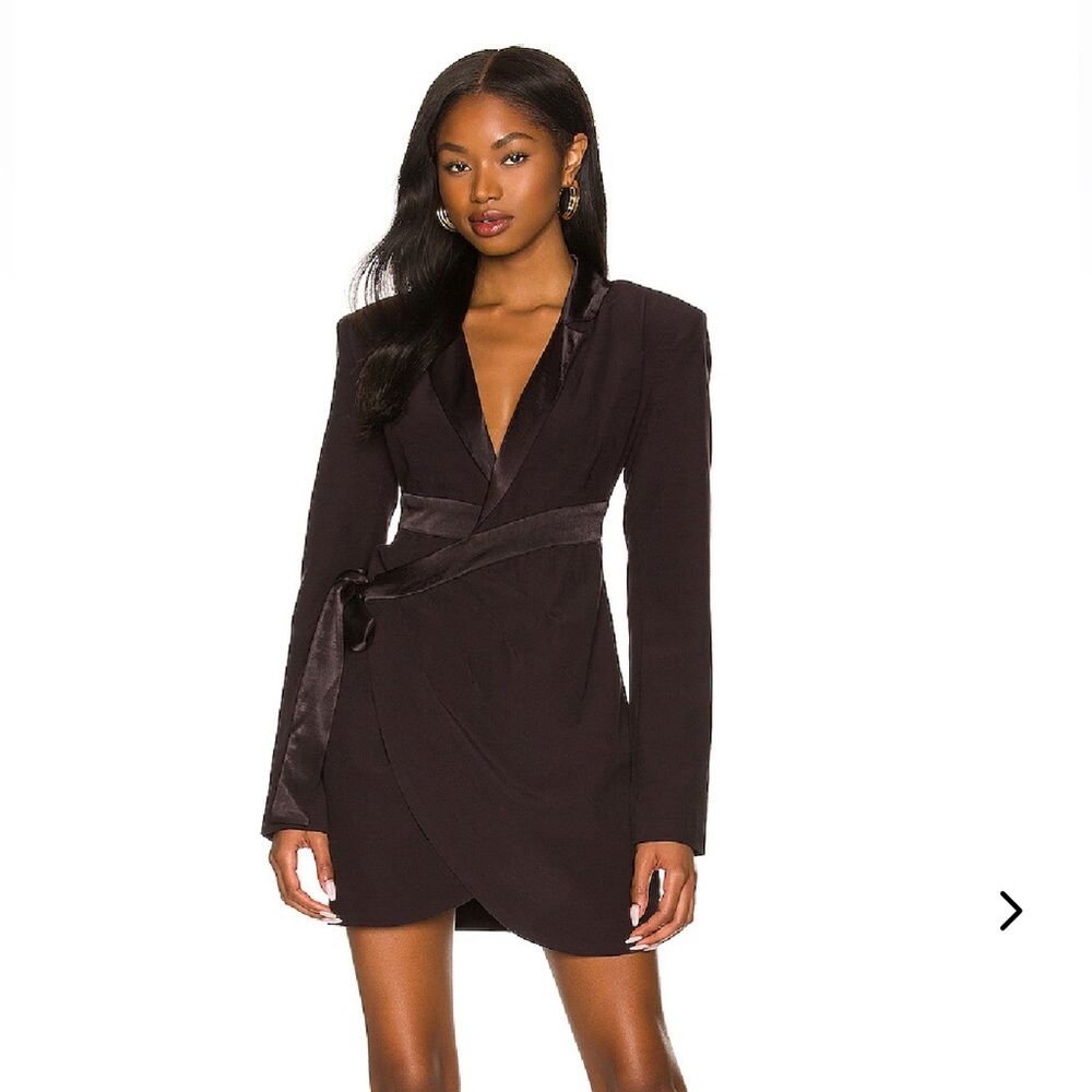 Lovers + Friends Yasmeen Tuxedo Wrap Dress